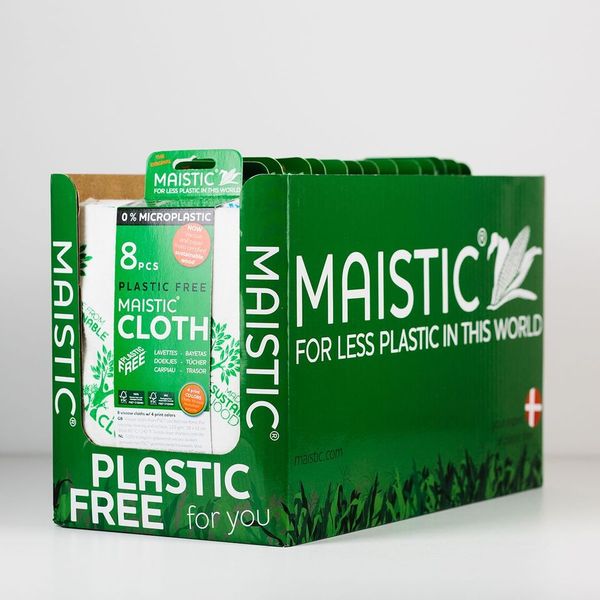 Maistic Plastic Free Floor Cloths Bio Based Quality Fibre Scrub Pack of 2 